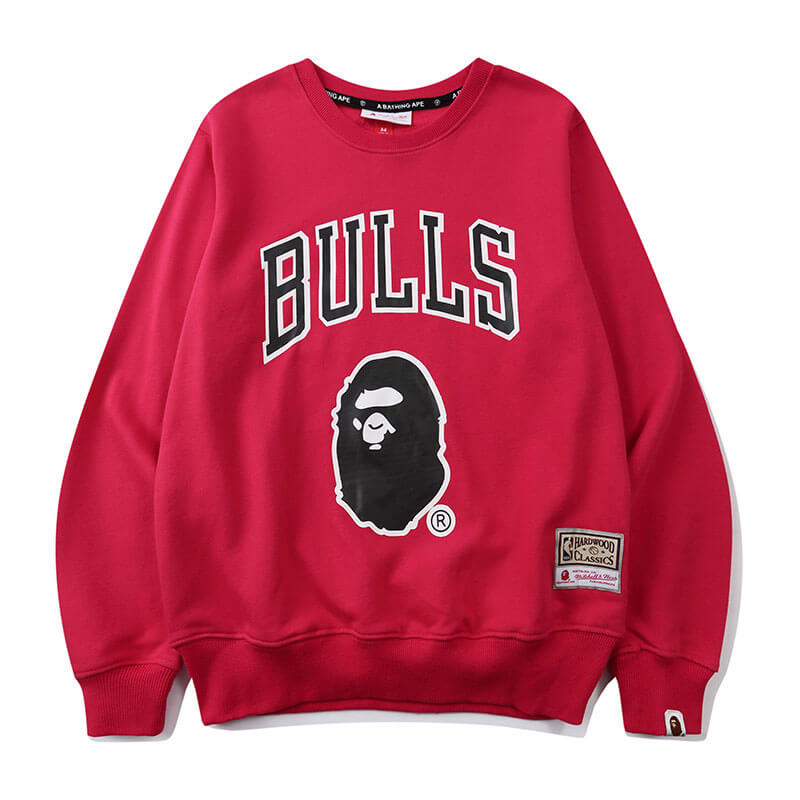 Buy Casual Bape X NBA Bull Sweatshirt